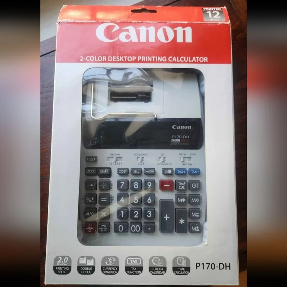 Canon Desktop Calculator With Receipt Paper